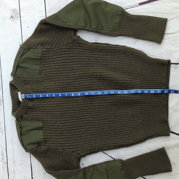 DSCP Valor Collection Wool Sweater, pullover, military, army olive green, sz 42 - Picture 6 of 13